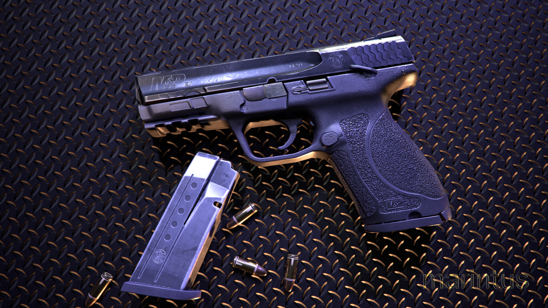 Artstation 3d Model Of Smith Wesson M P 9mm Compact Handgun Maryna Ishchenko Artstation 3d Model Of Smith Wesson M P 9mm Compact Handgun Maryna Ishchenko