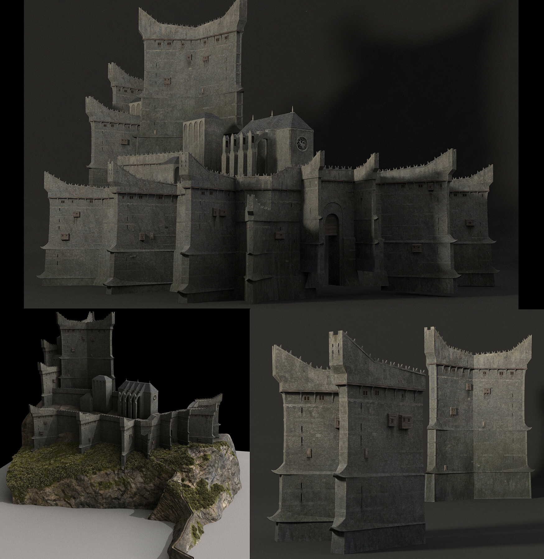 Artstation Got Winter Is Coming Dragonstone Castle Flora Silve