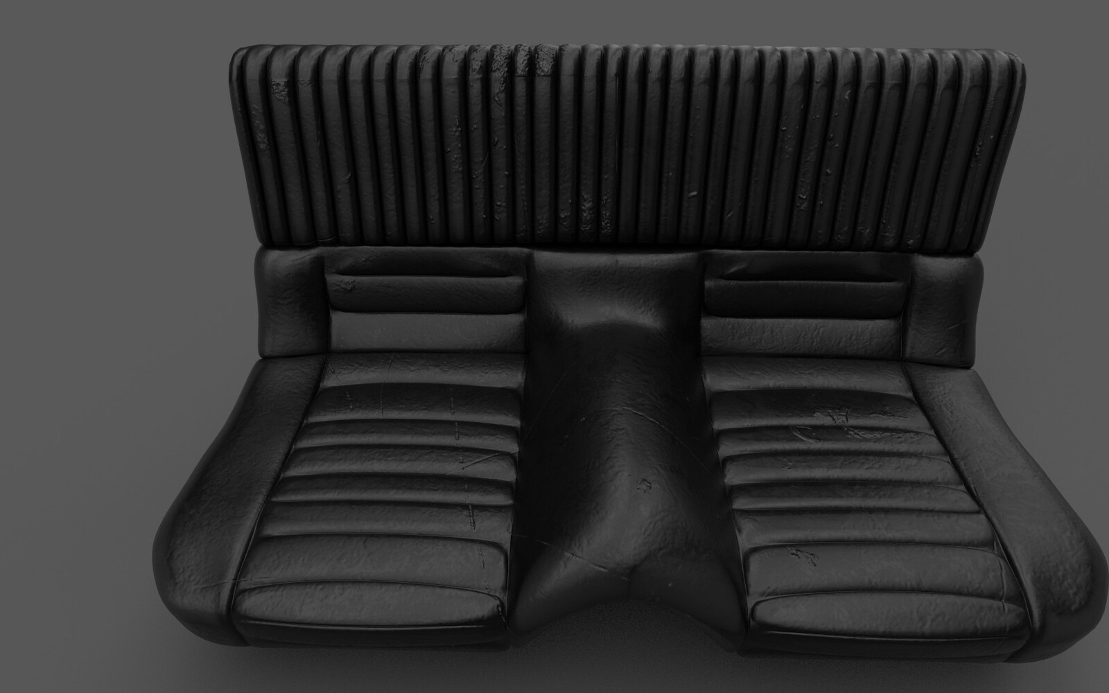 Leather Back Seat for 1965 Ford Mustang Fastback Front View