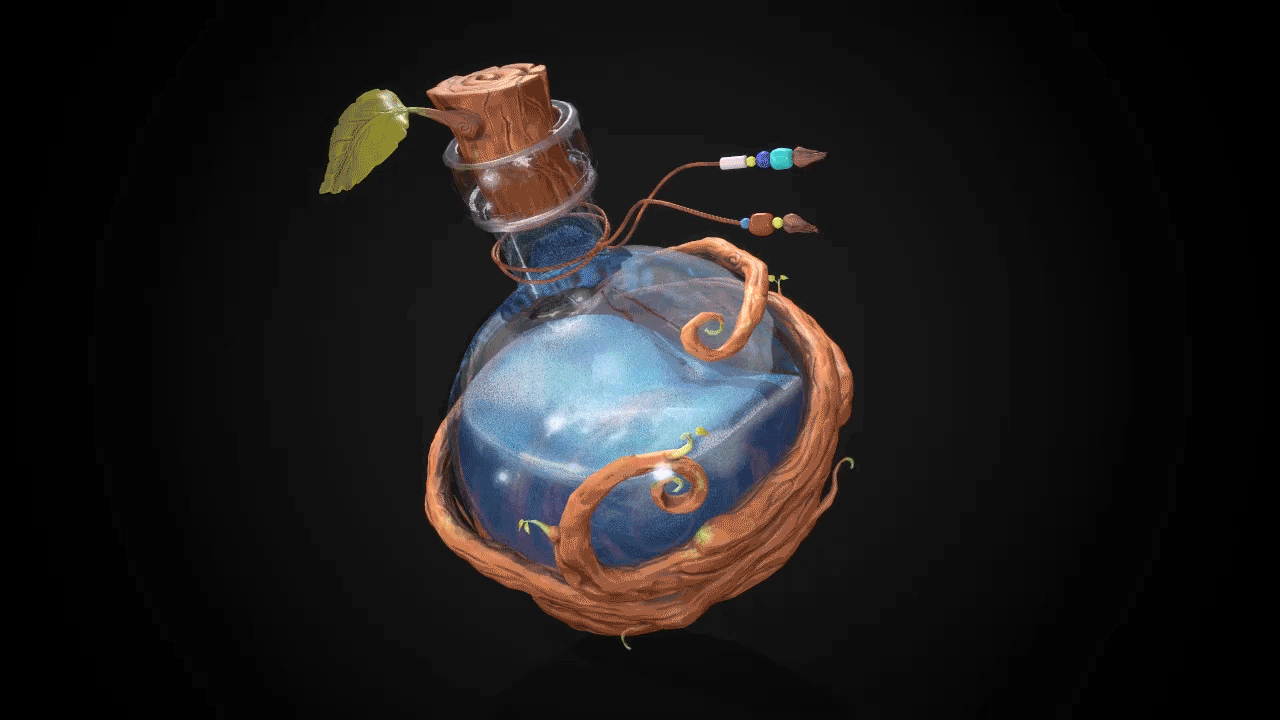 Artstation Magic Potion Bottle Nick Milik
