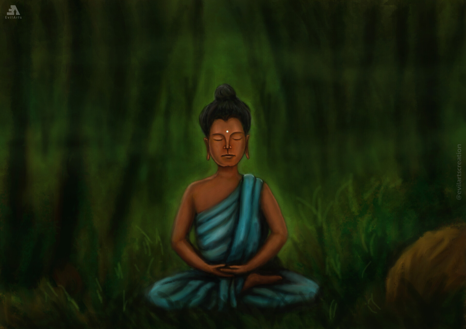 Artstation Indian Buddha David Livingston