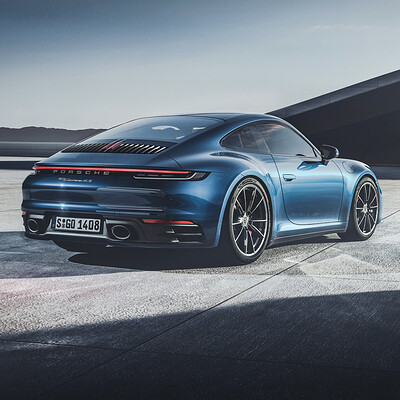 Порше 911 TECHART Blue