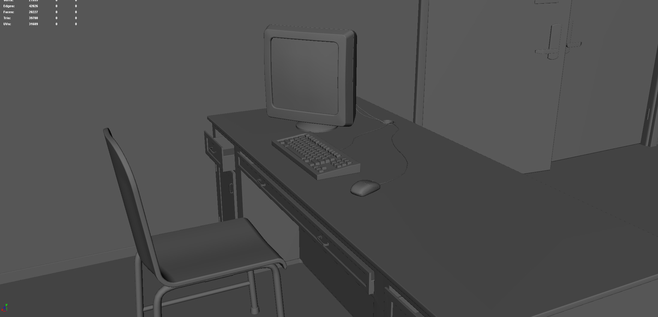Office Desk (Modeling Stage)