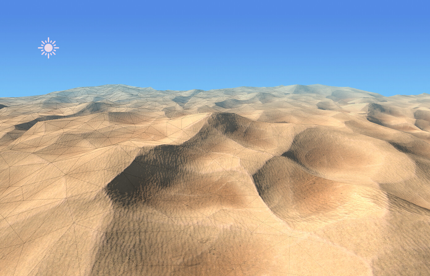 This final shot was just a quick screen grab from inside unity. I made a really low poly tile-able decimated mesh of the terrain that I then applied the PBR material to. You could make a pretty epic (cheap) terrain set using this method.