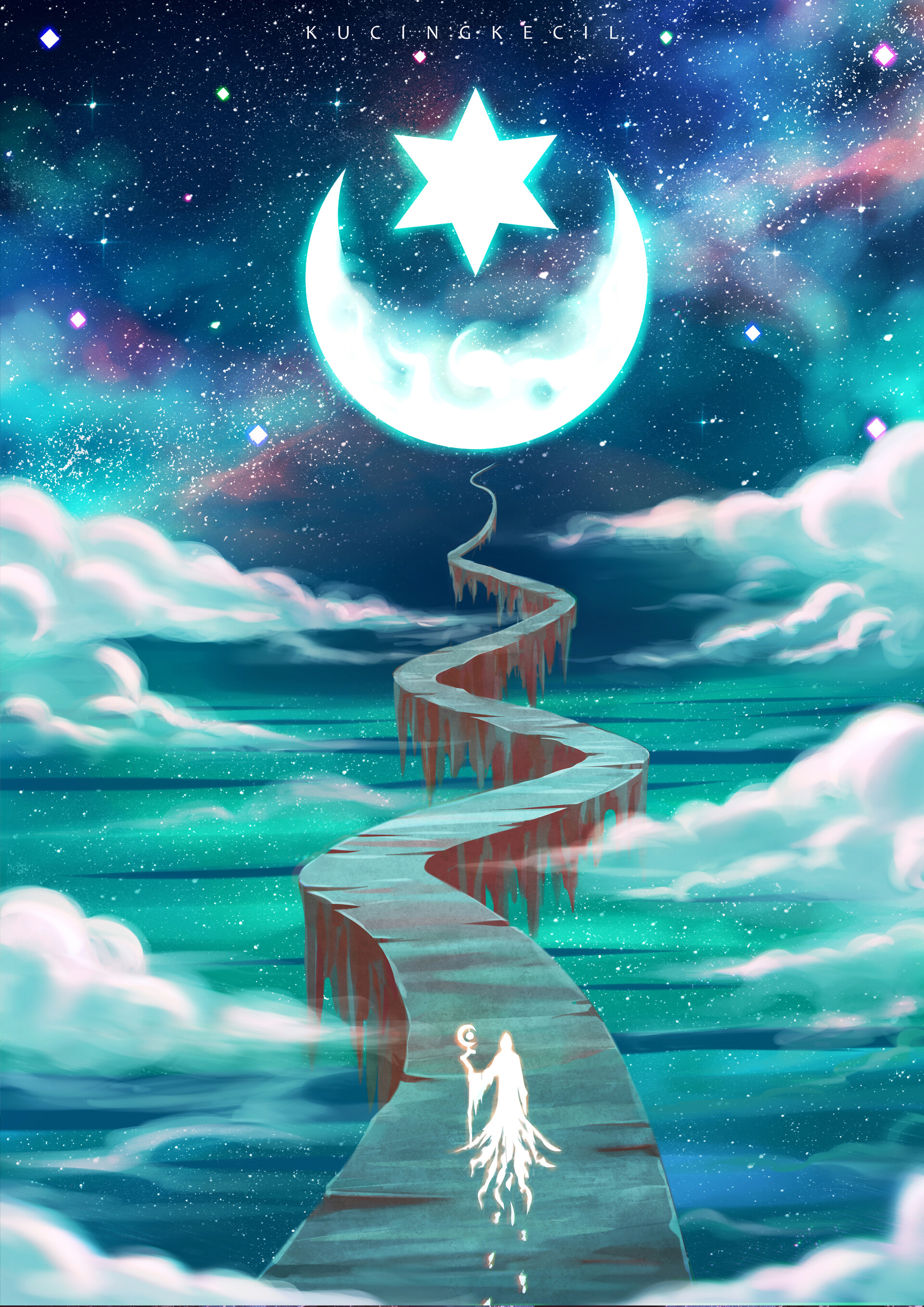 Artstation The New Moon Kucingkecil Cabin