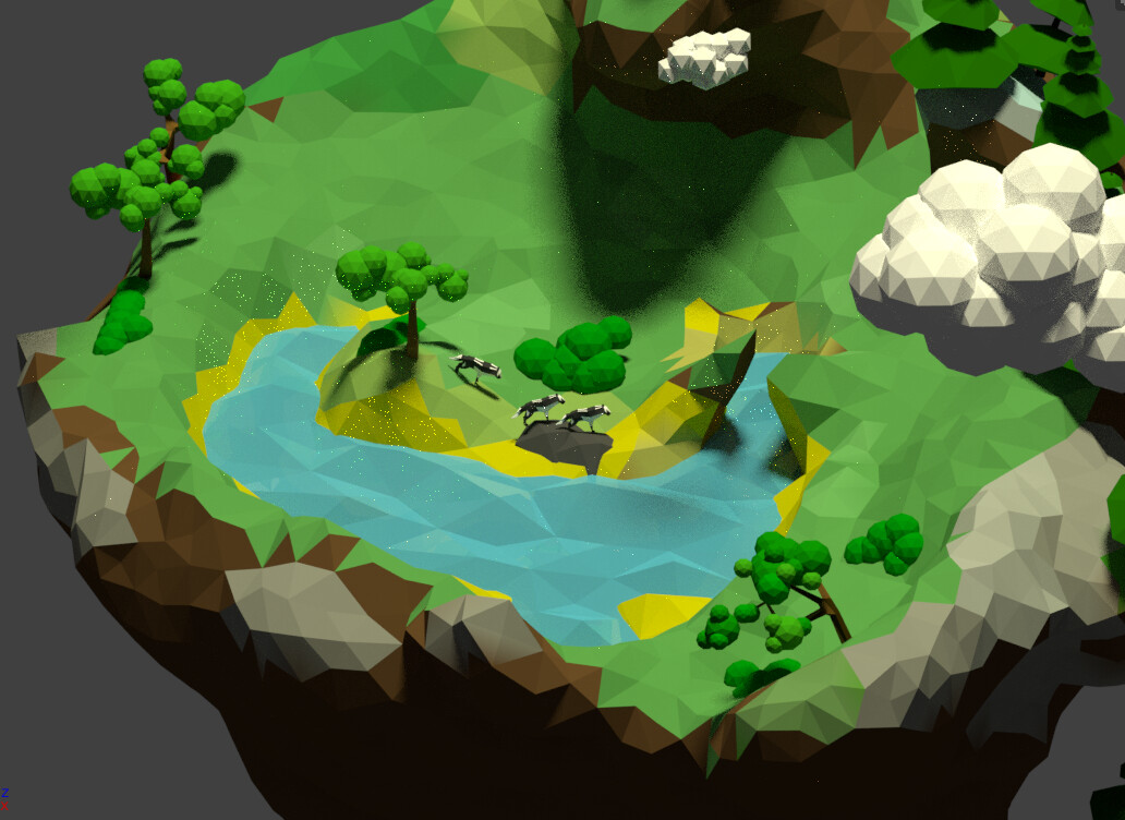 ArtStation - Floating island