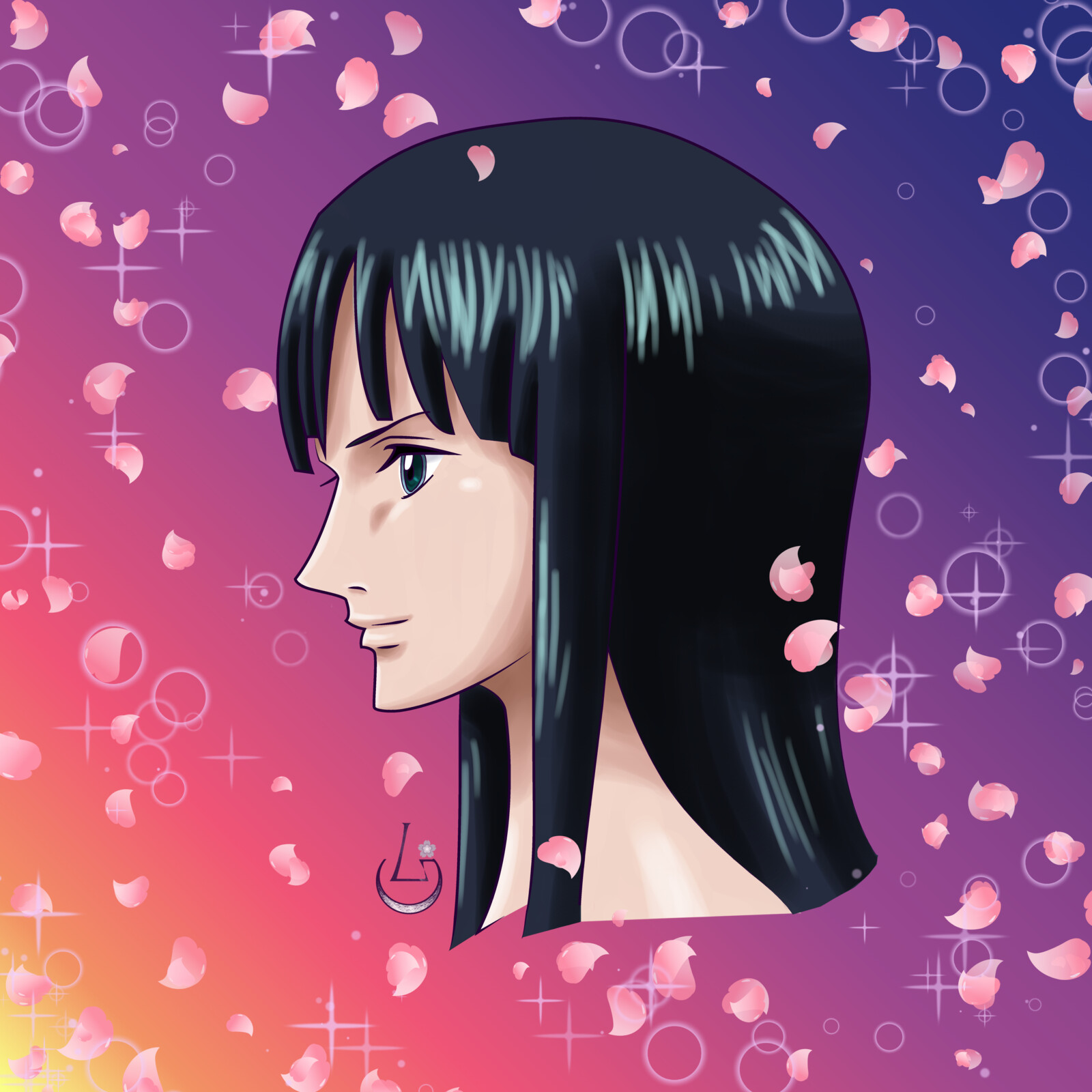 Artstation Nico Robin Portrait Pre Timeskip Audrey Wagner Ludovica Giannone