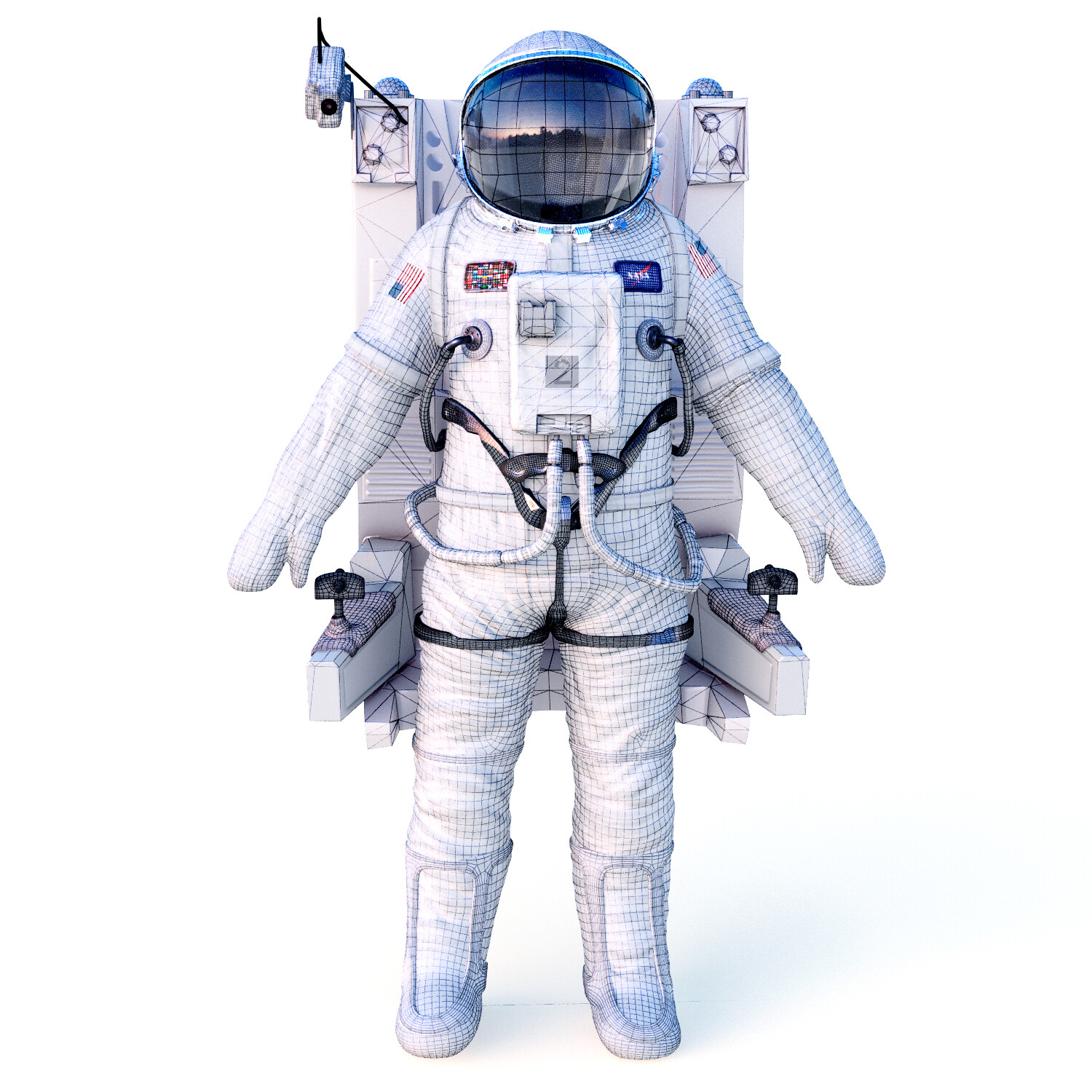 space suit.