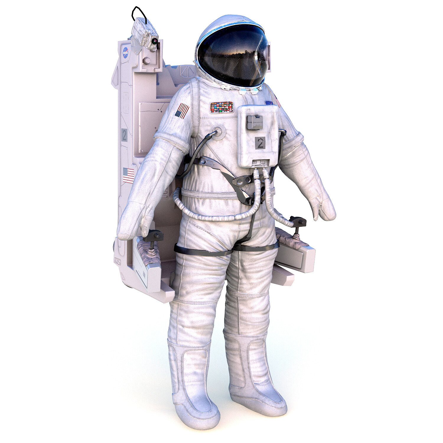 space suit.