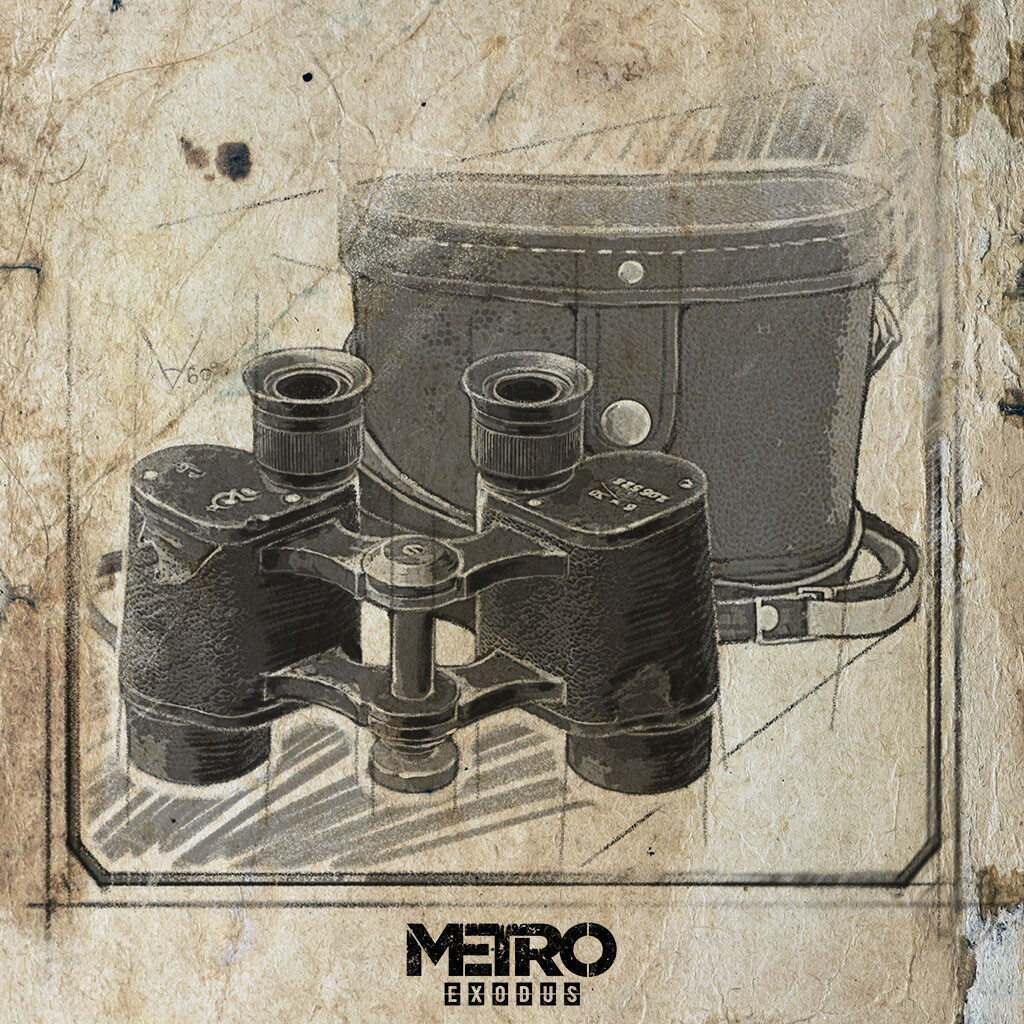 Anastasiia Tkach Metro Exodus Diary Illustrations Equipment set