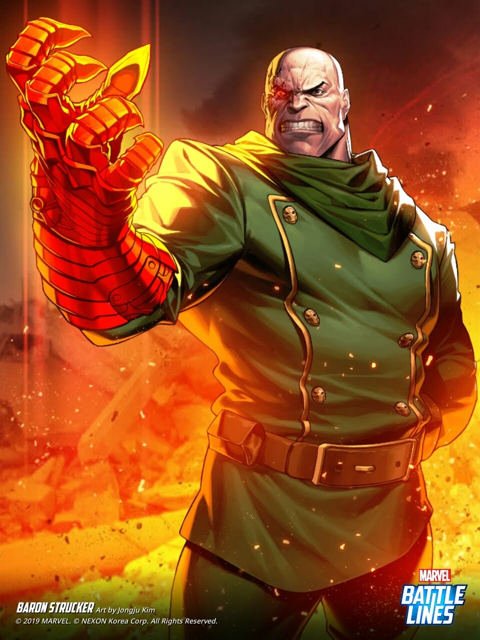 HAJE 714 Marvel Battle Lines Artwork Baron Strucker