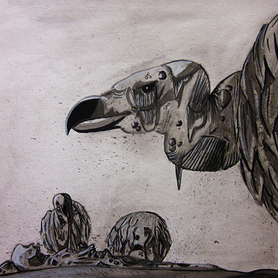 Maria crawford illustration vulture
