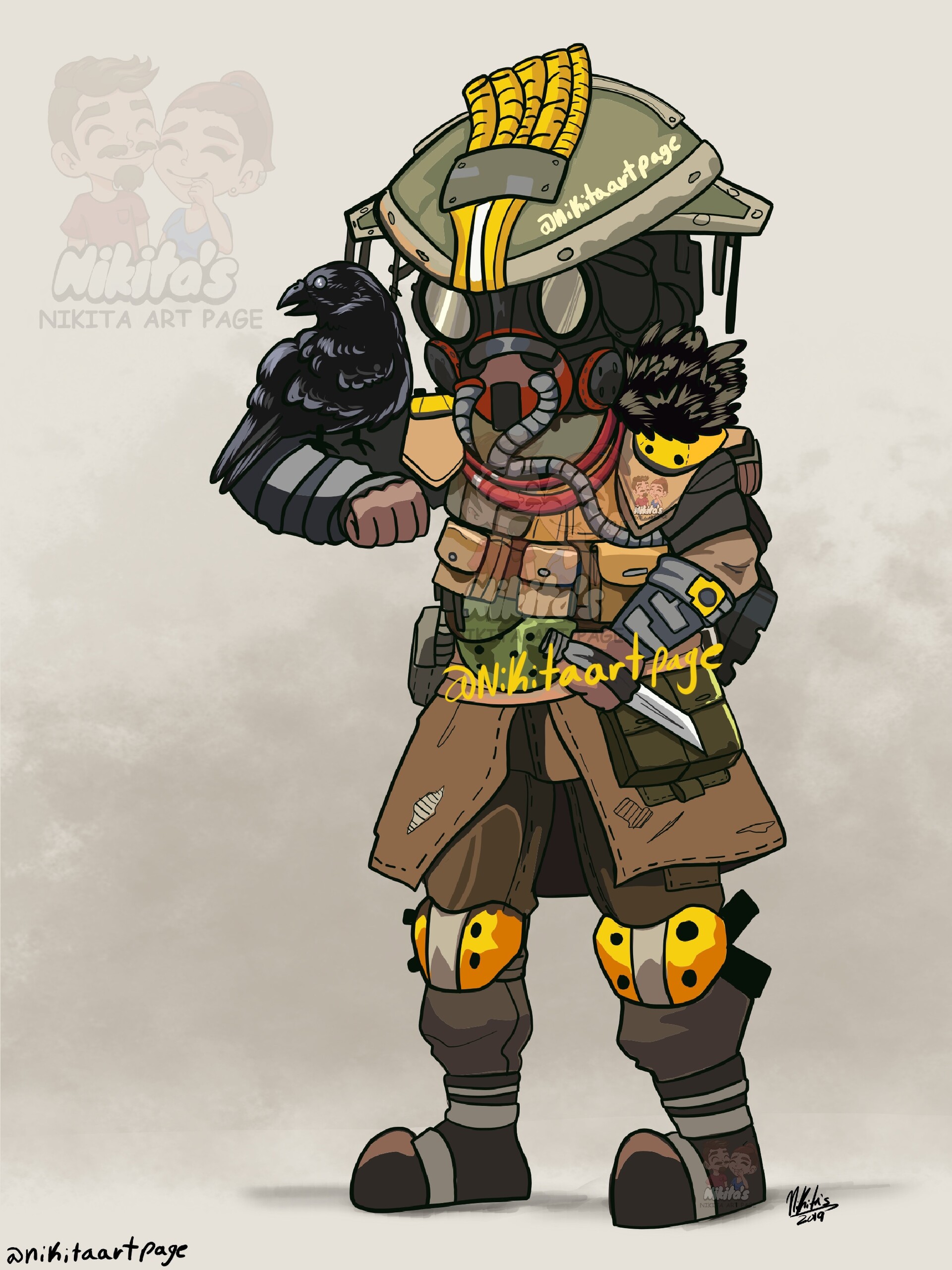 Get Wallpaper Artstation Apex Legends Bloodhound Cartoon Nicole Davila Desktop Wallpaper