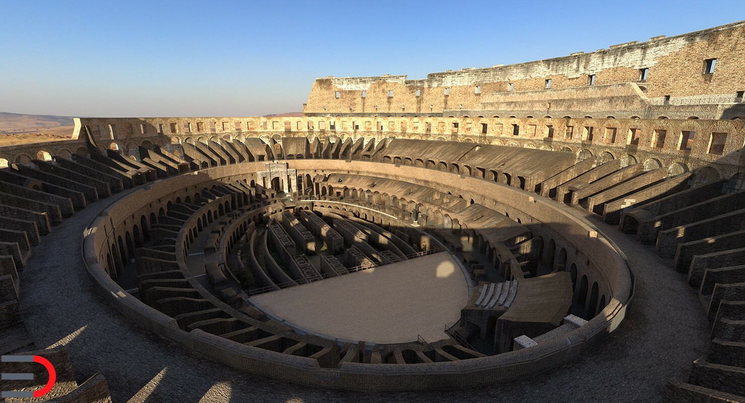 Artstation Colosseum 3d Model Andrey Simonenko