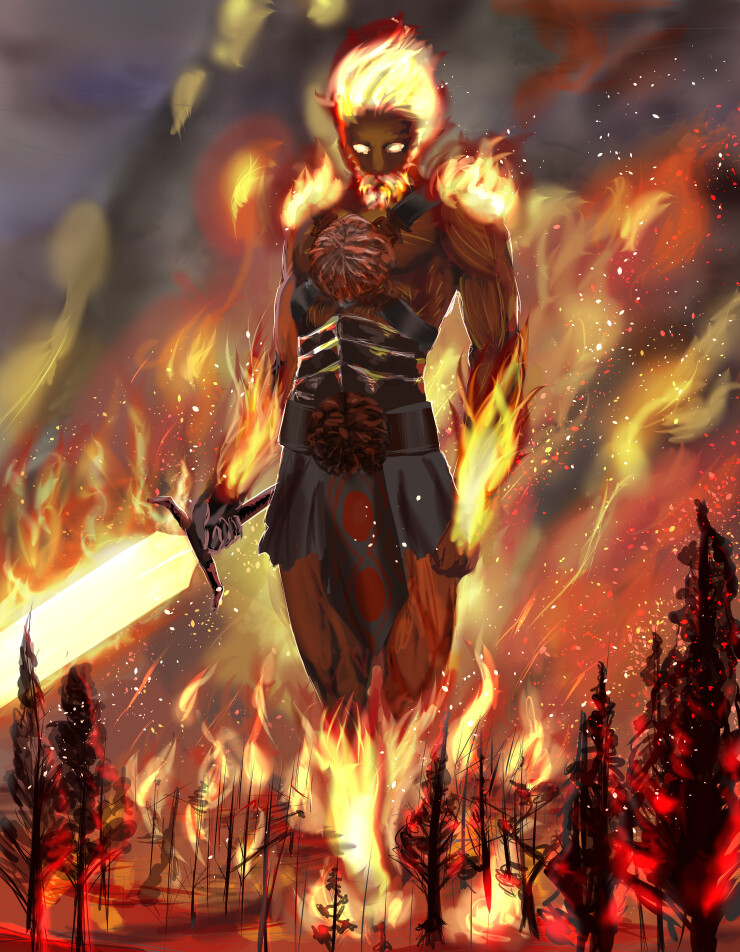 ArtStation - fire gaint
