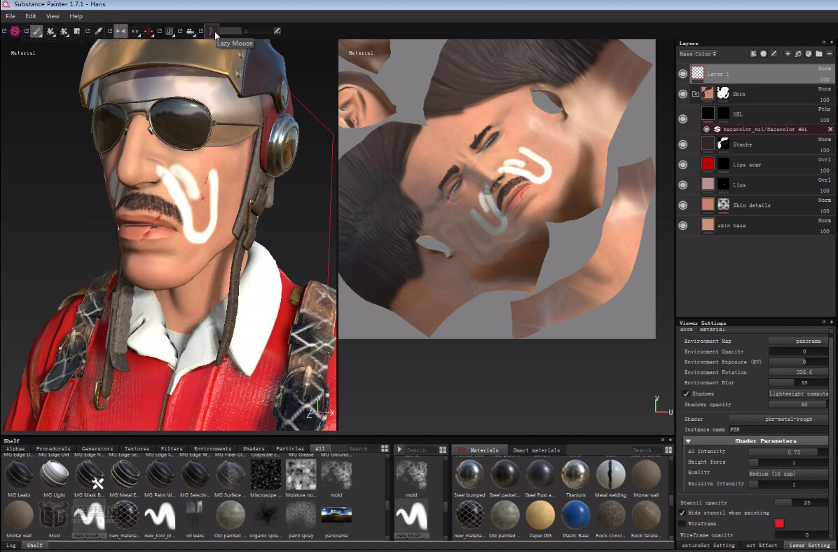 Как рисовать в substance painter