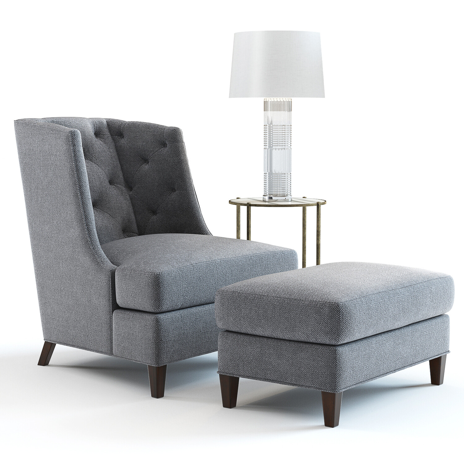 Artstation 3d Model Baker Furniture Moderne Wing Chair