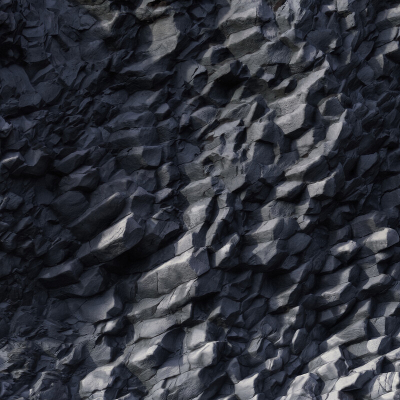 Basalt rock formations photogrammetry 
