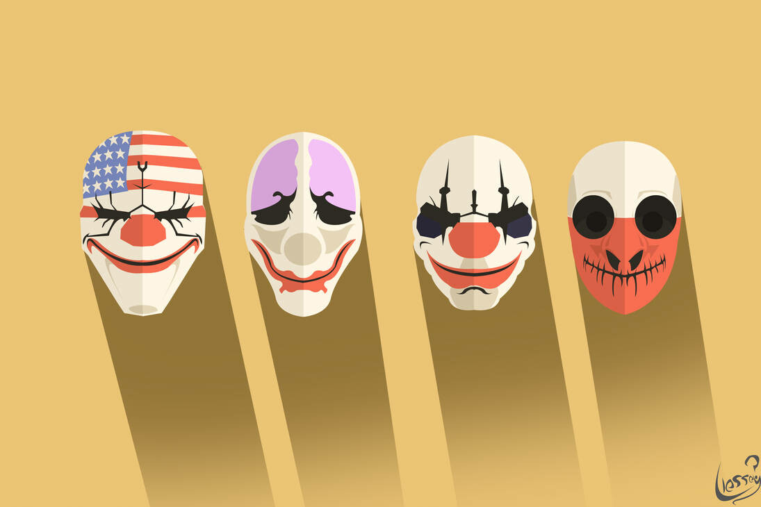 Payday 2 all masks patterns фото 29