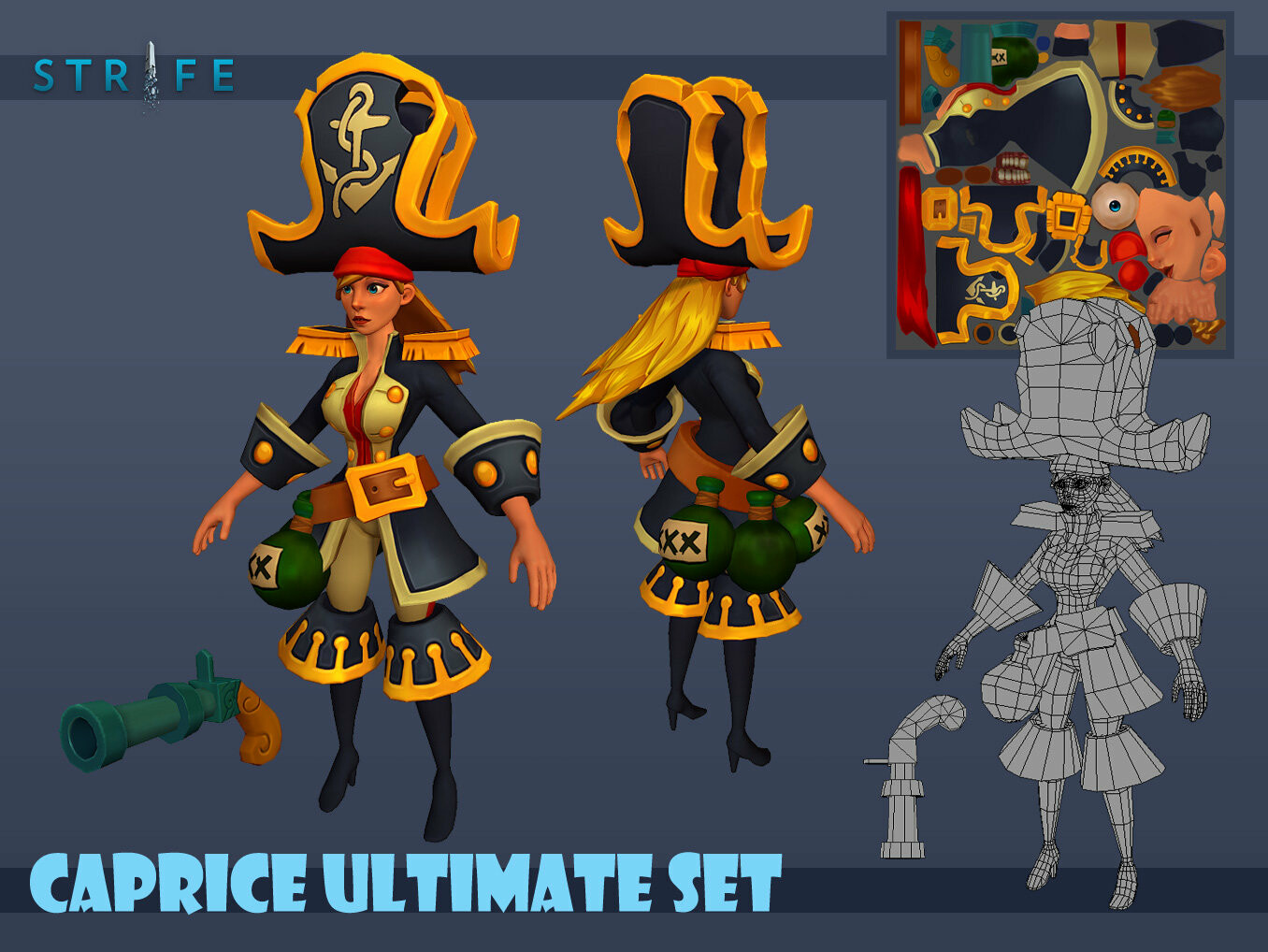 Caprice Ultimate Set 
8k Polygons 
Diffuse, Normal, Specular