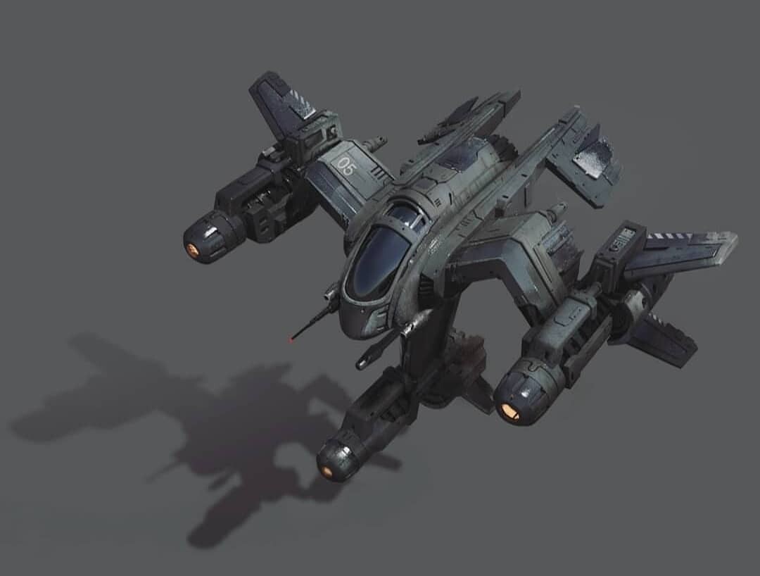 Nak Ma - Starcraft wraith model
