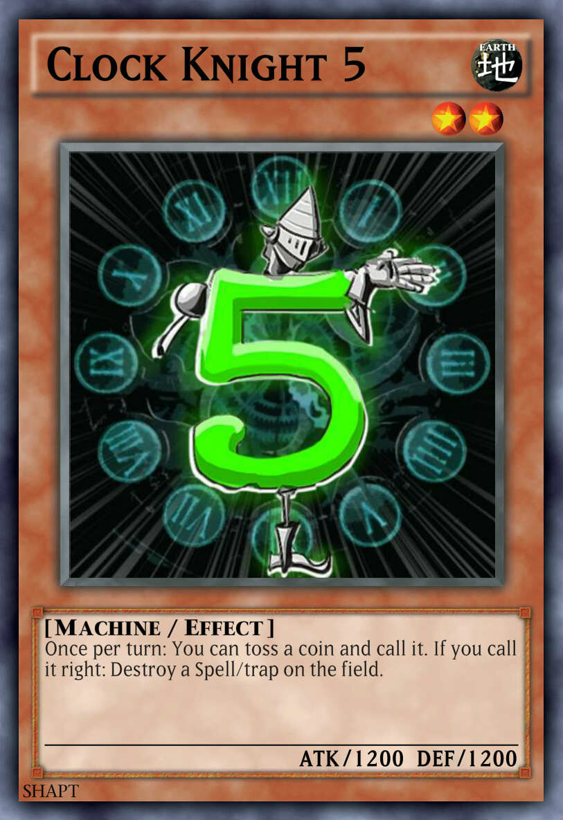 Shapt Art YuGiOh Custom Cards Clock Knights