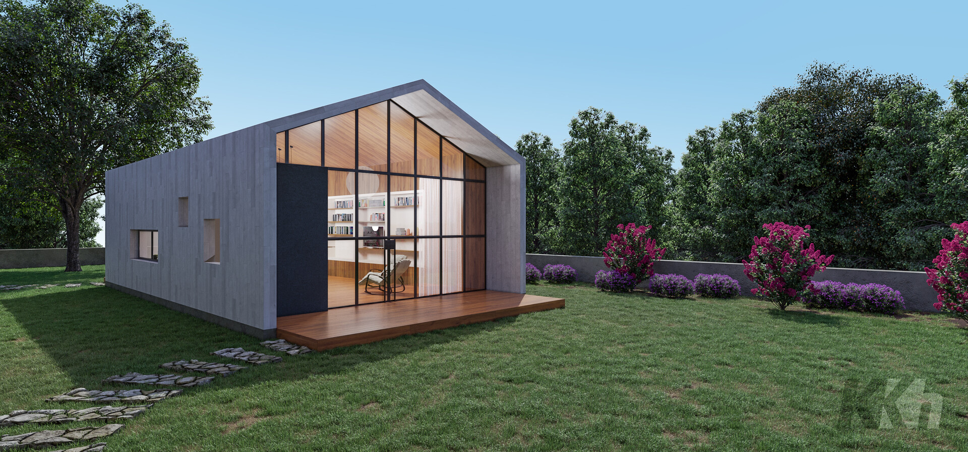 Minimalist House Design: Low Cost Loft House Design Exterior