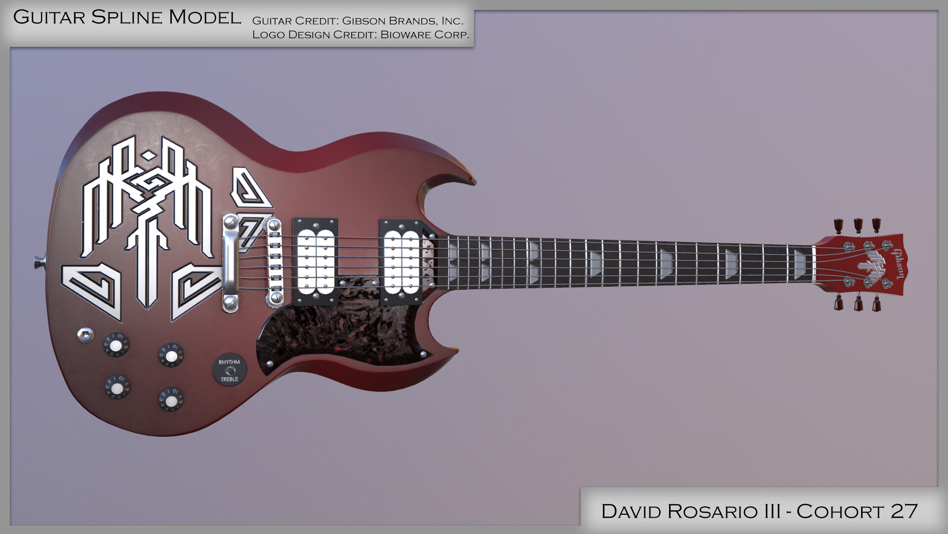 Download Artstation Gibson Electric Guitar David Rosario Iii