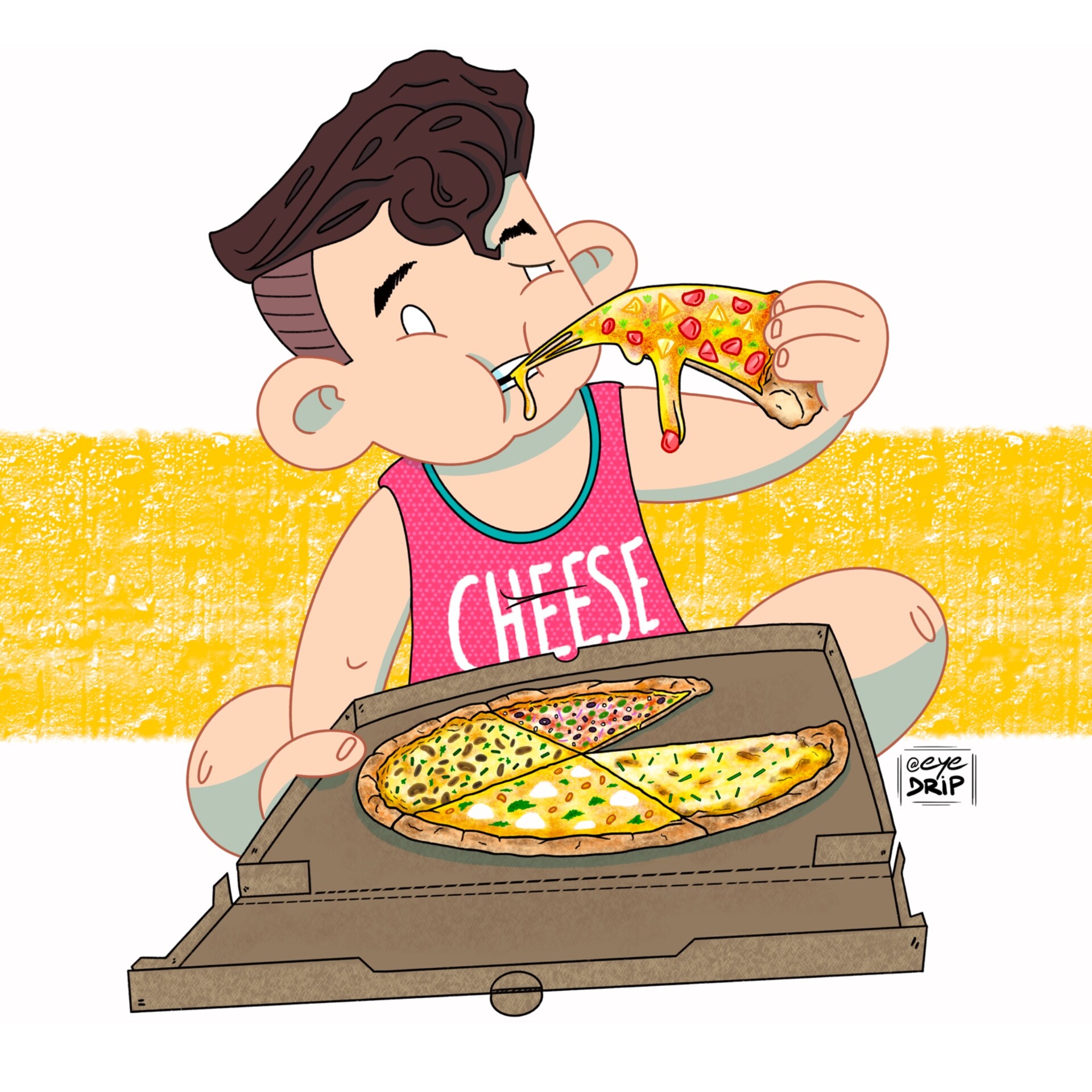 Food Cartoon Porn - ArtStation - 9 Days of Food Porn, Day 3: Pizza!