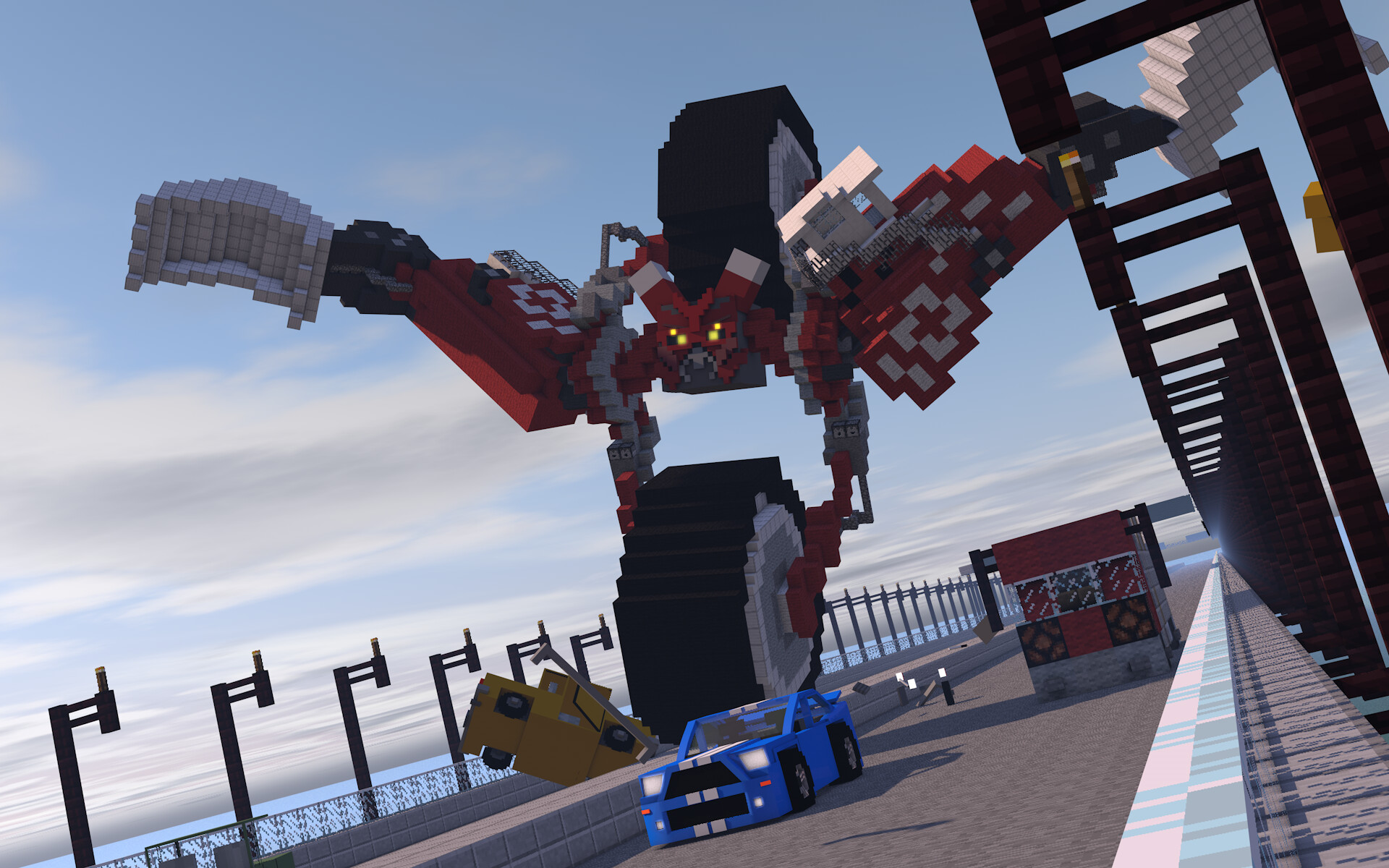 Artstation Decepticon Demoleshor Minecraft Dreamer Animations