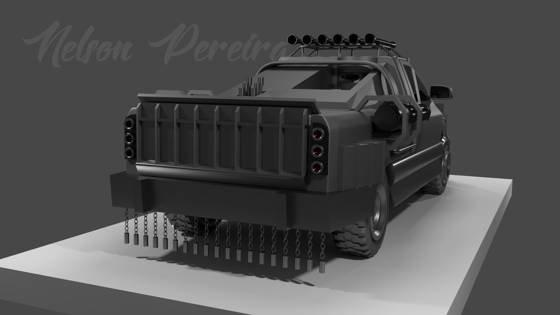 Artstation Machine Gun Joe Death Race Nelson Pereira