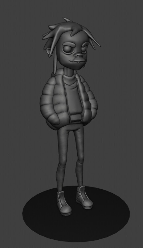 Artstation 2d Gorillaz 3d Model Chris Tsikas