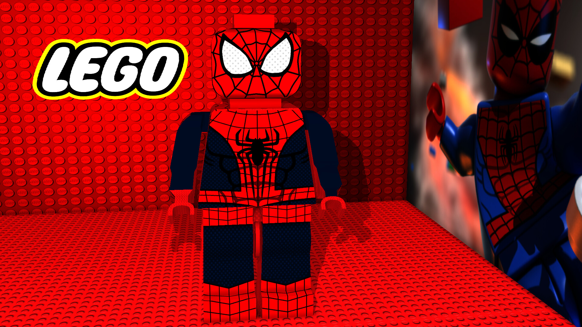 lego spiderman wallpaper