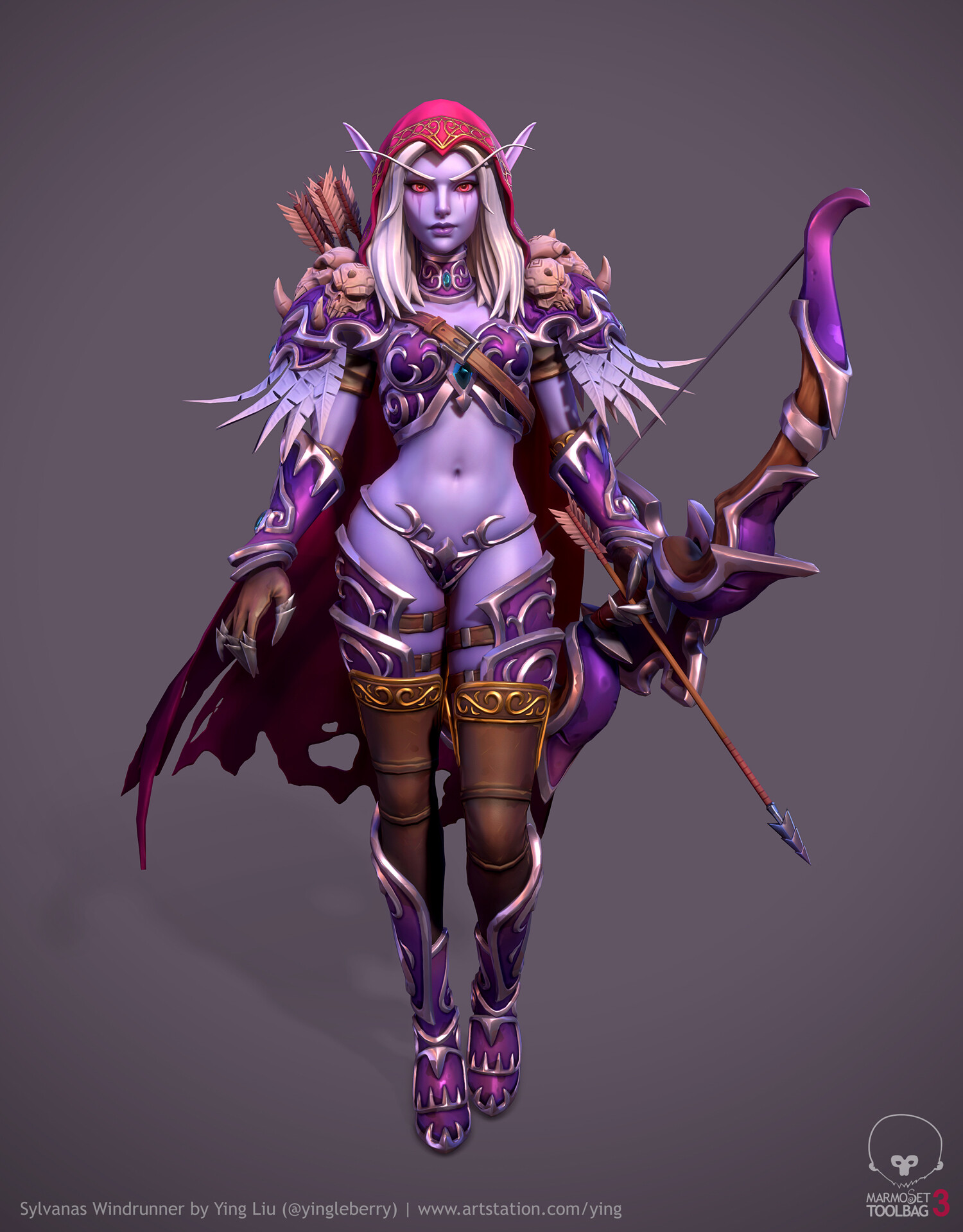 Artstation Sylvanas Windrunner Ying Liu