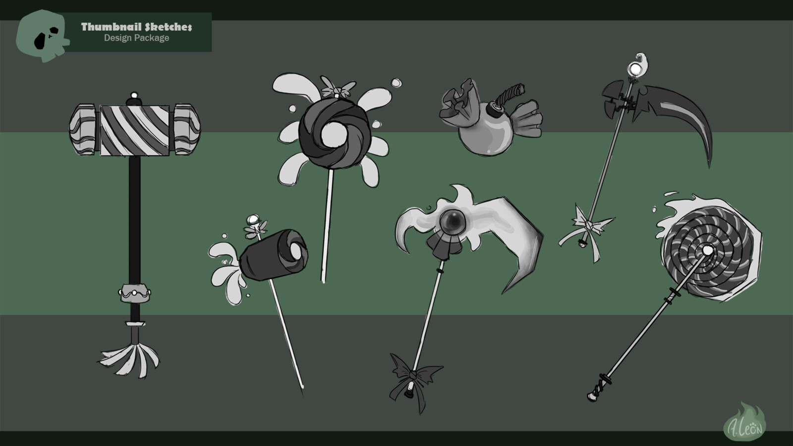 The design began a little more generic and focused on the original story, hence the wider variety of candies.