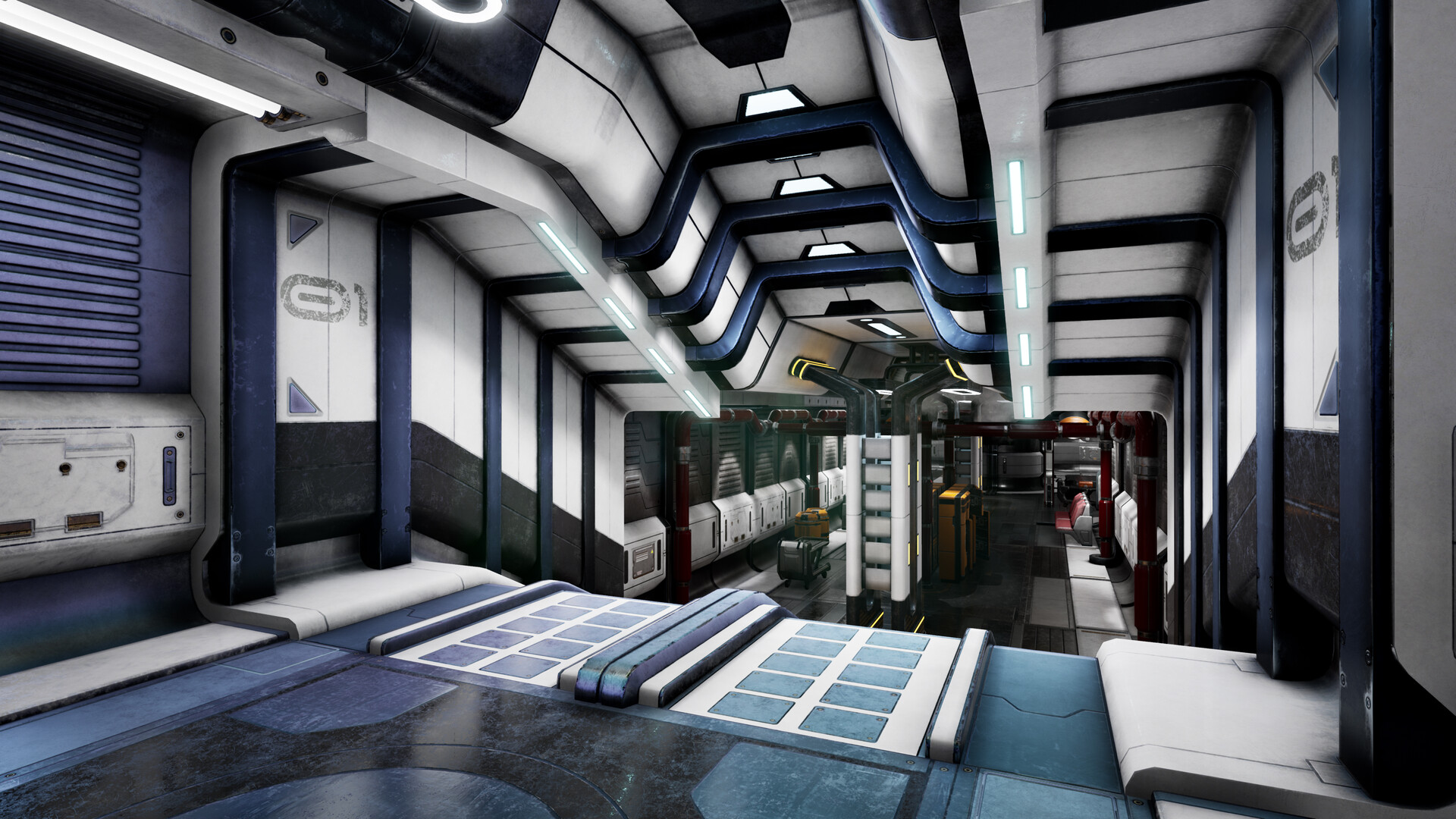 Unreal project. Sci-Fi Modular Corridor. Sci Fi Corridor Unreal. Unreal интерьер будущего. Пол в стиле Sci-Fi.