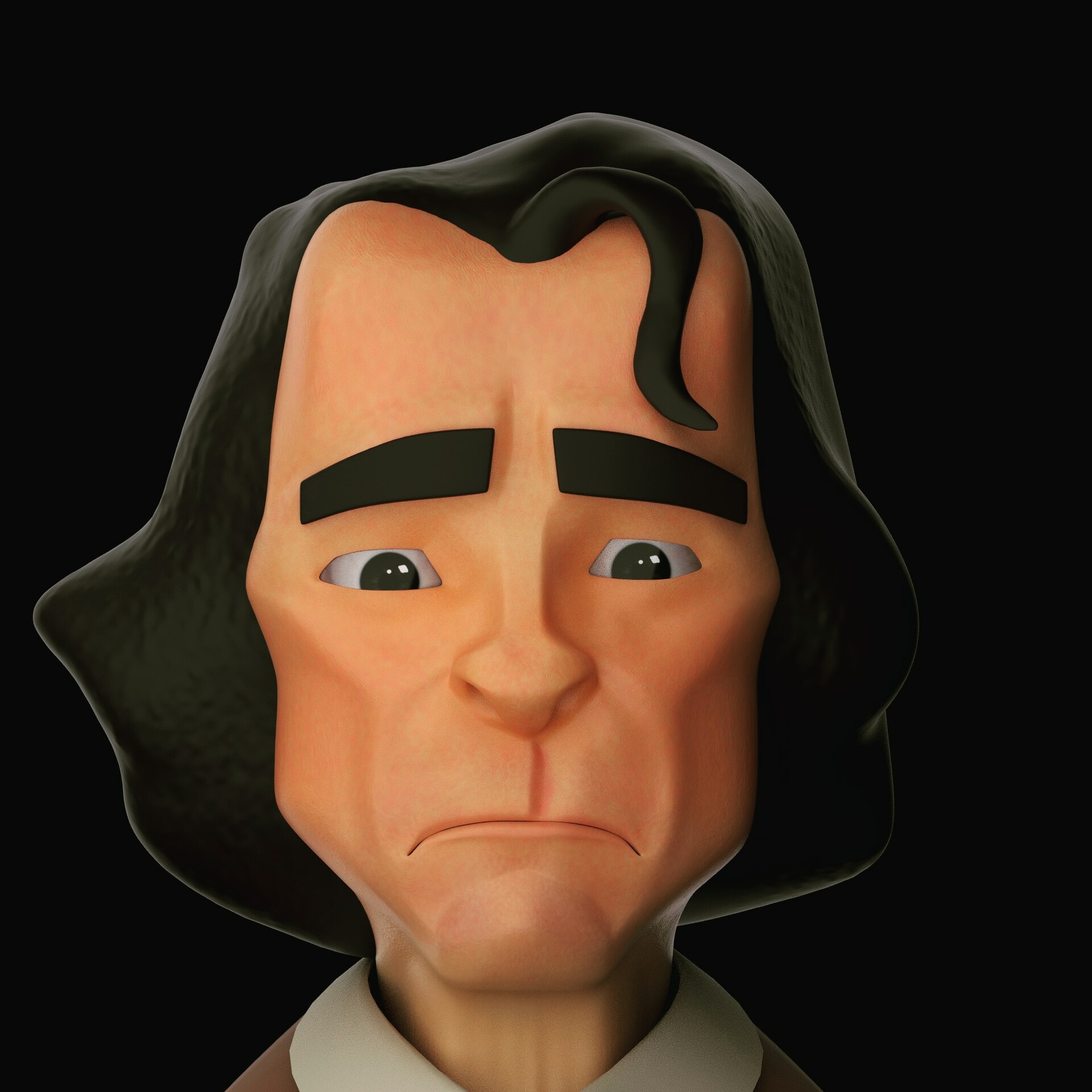 Artstation Joaquin Phoenix Cartoon Version Vikas Kumar