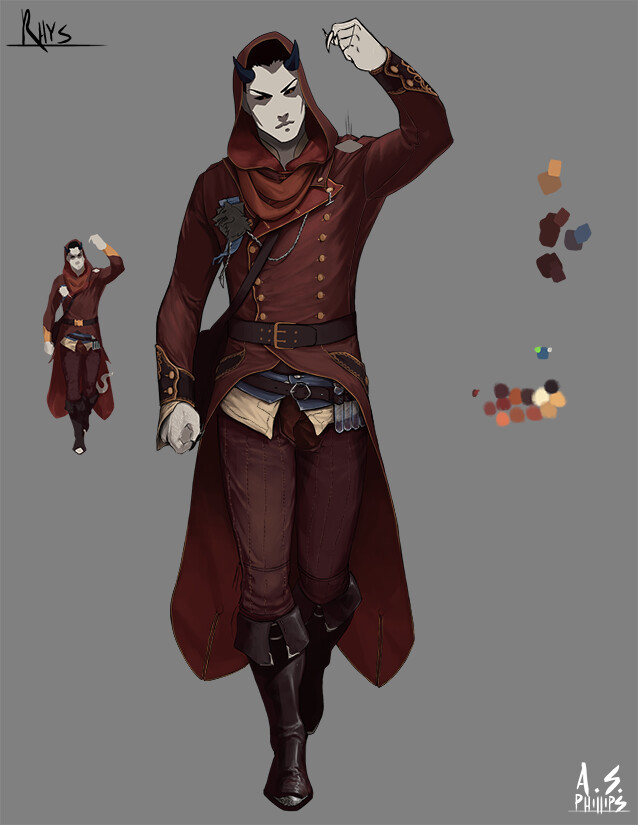Andrew Phillips Character Commission Maelcolm Tiefling Bloodhunter Another fire genasi, because i just adore them. andrew phillips character commission