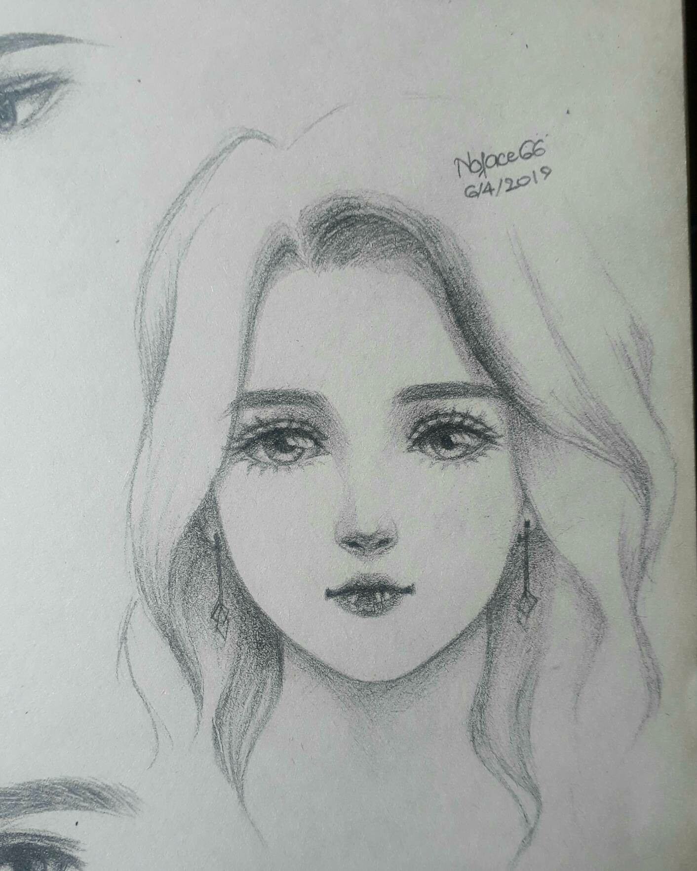 Artstation - Girl Drawing - Semirealistic Hand Drawing