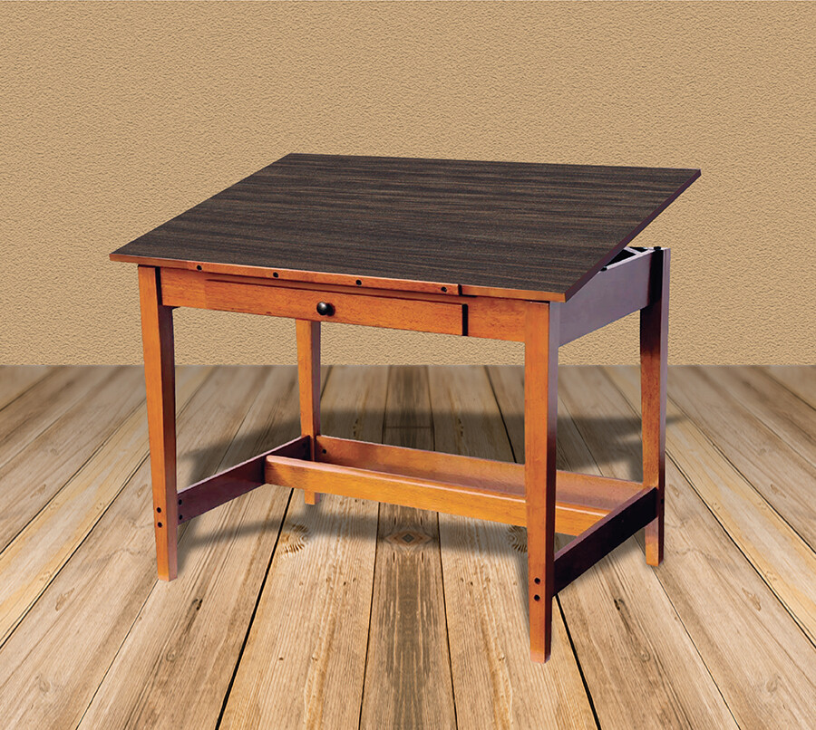 Artstation Ponderosa Wooden Drafting Table Multi Use Desks