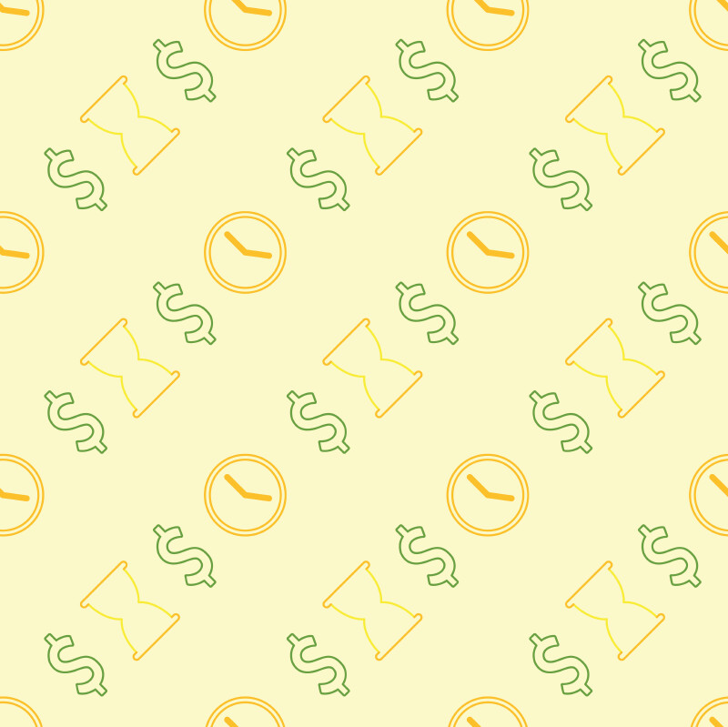 ArtStation - Seamless Time Money Pattern