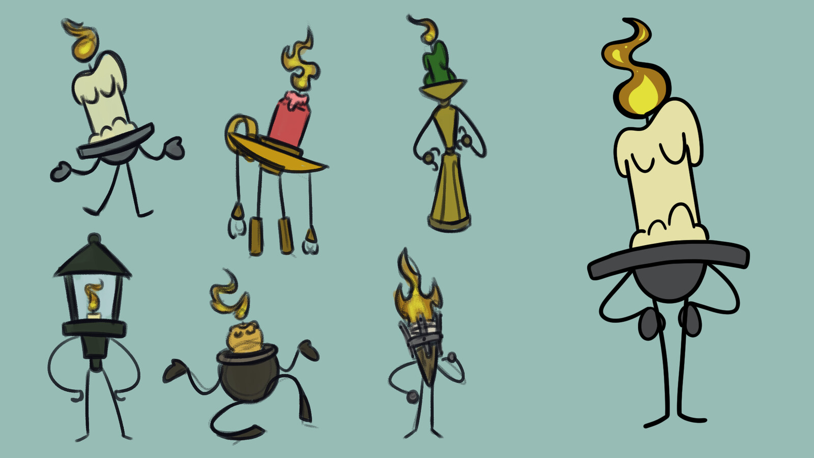 Artstation Character Work Candle Greg Jesus Torres