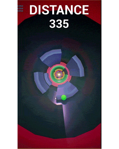 A mobile / touch screen prototype game using physics and randomly spawning obstacles