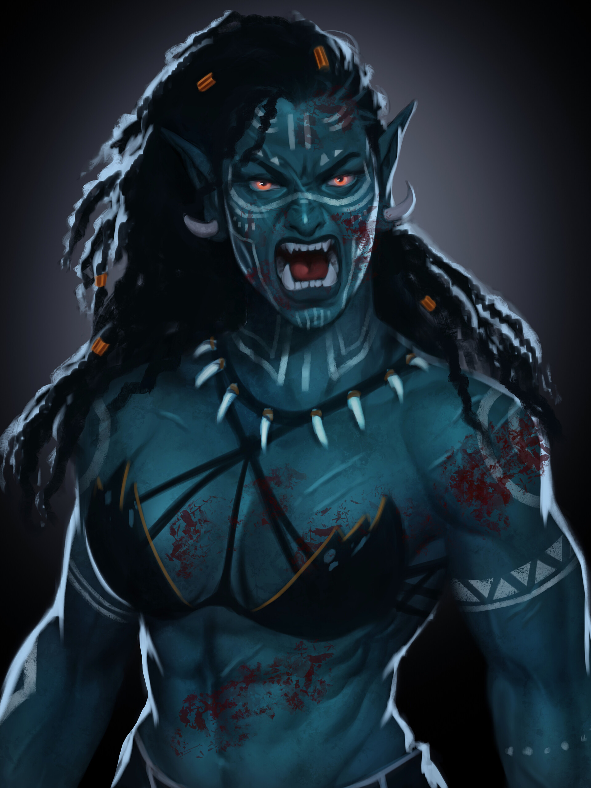 ArtStation Angry Orc Lady
