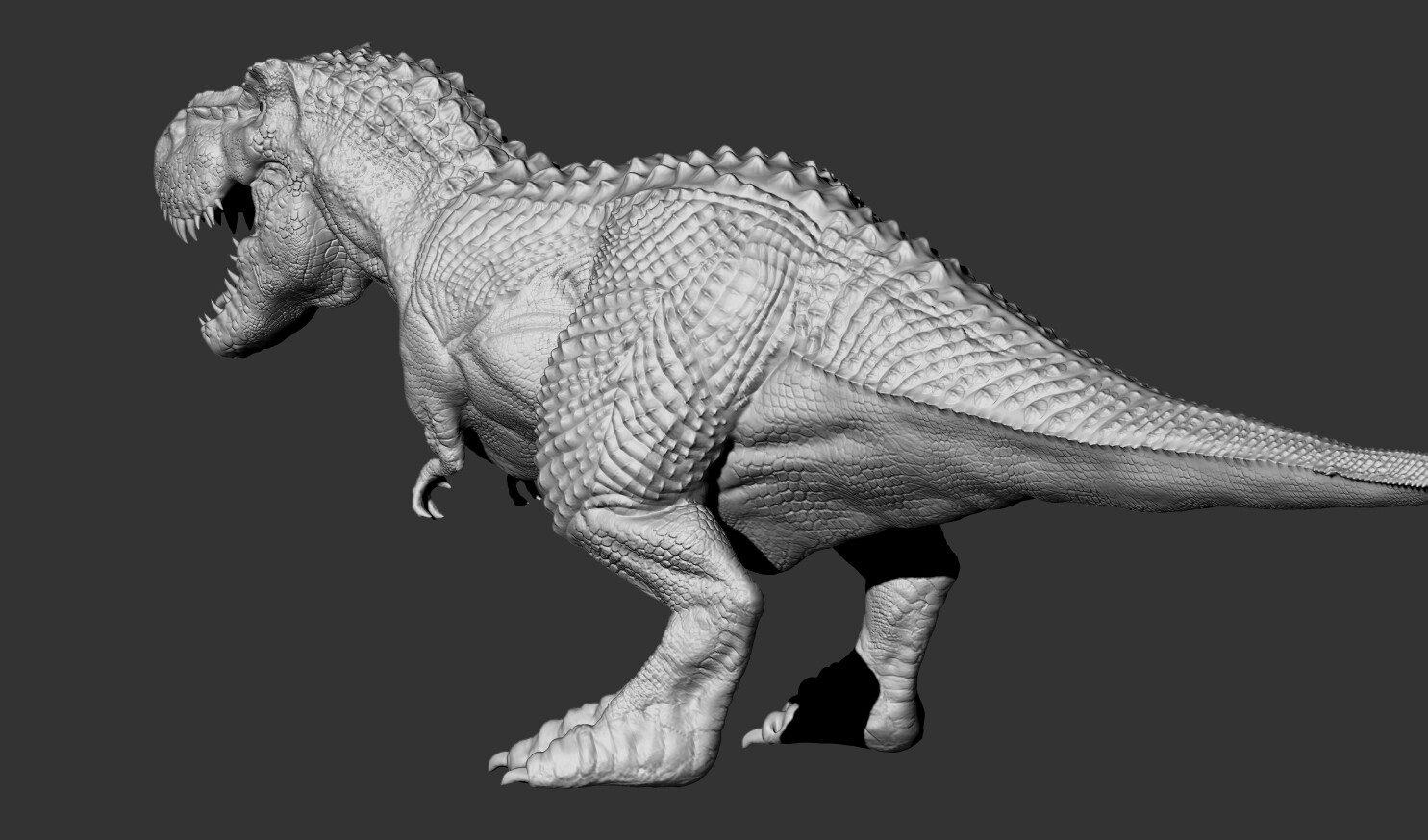 Detalhando um V-Rex com alphas personalizados no ZBrush 