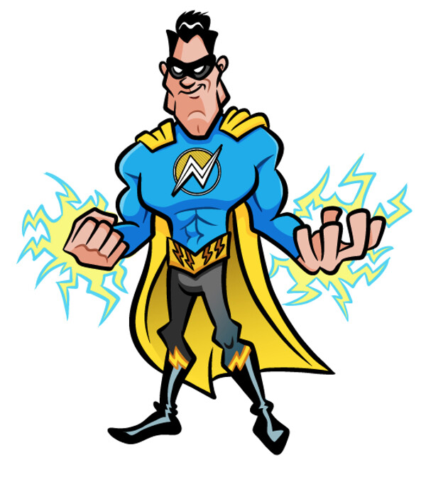 I am superhero. Электрик Супермен. Электромонтер Супергерой. Шарж Супергерои. Электромонтажник Супергерой.