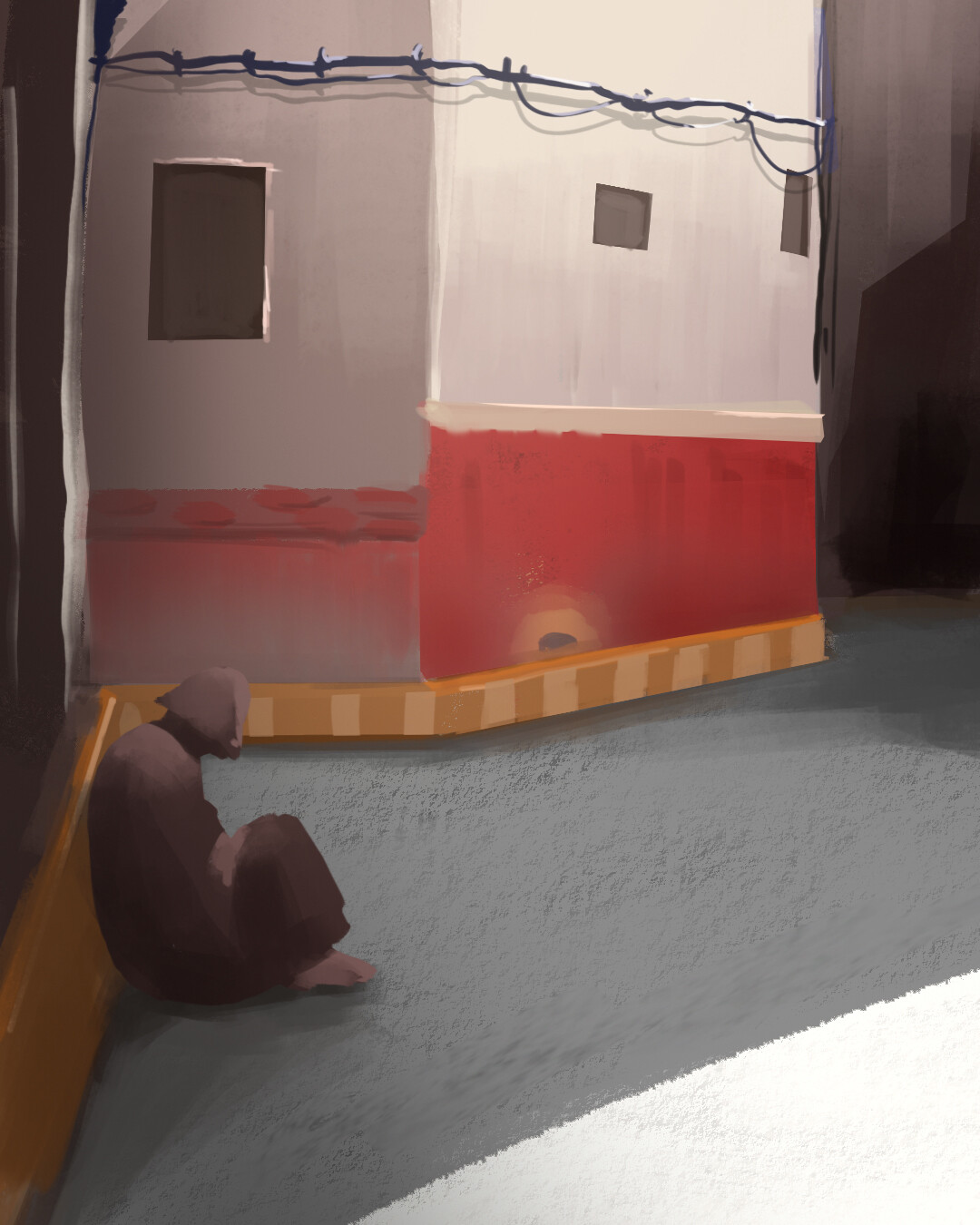 Daily 1: Man in the street. Quick photostudy