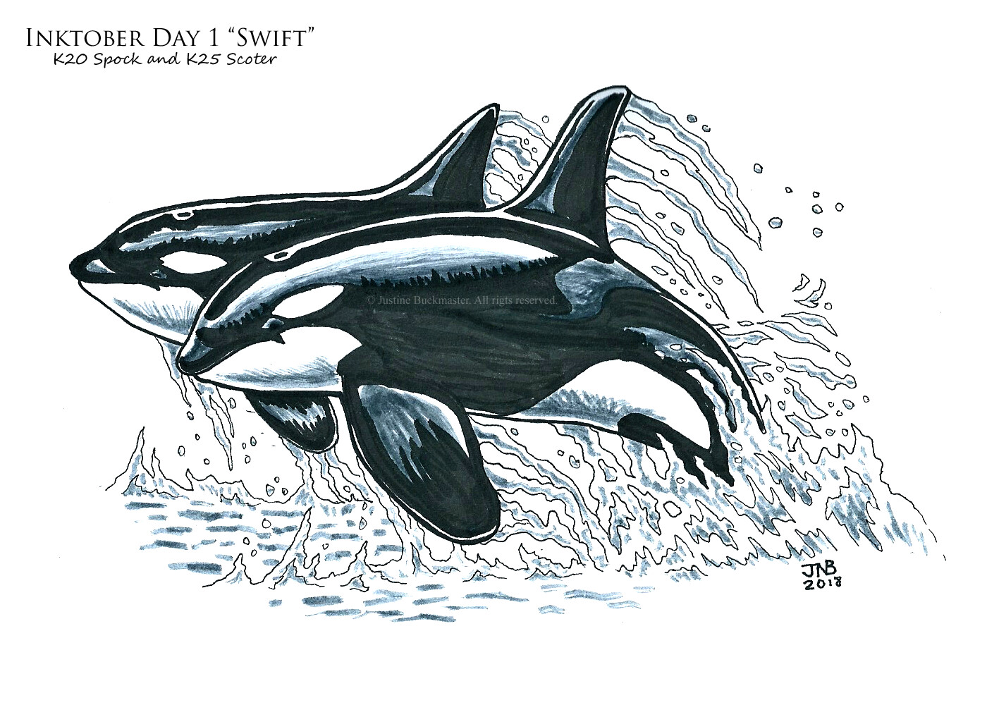 Justine Buckmaster - Inktober 2018, image size:1400x1000