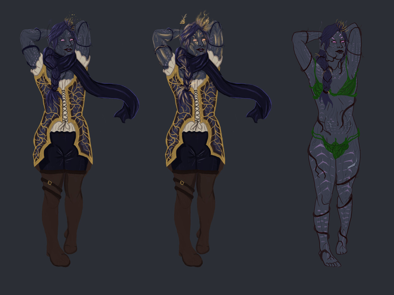 practice with my sylvari character Nev from Guild wars 2.