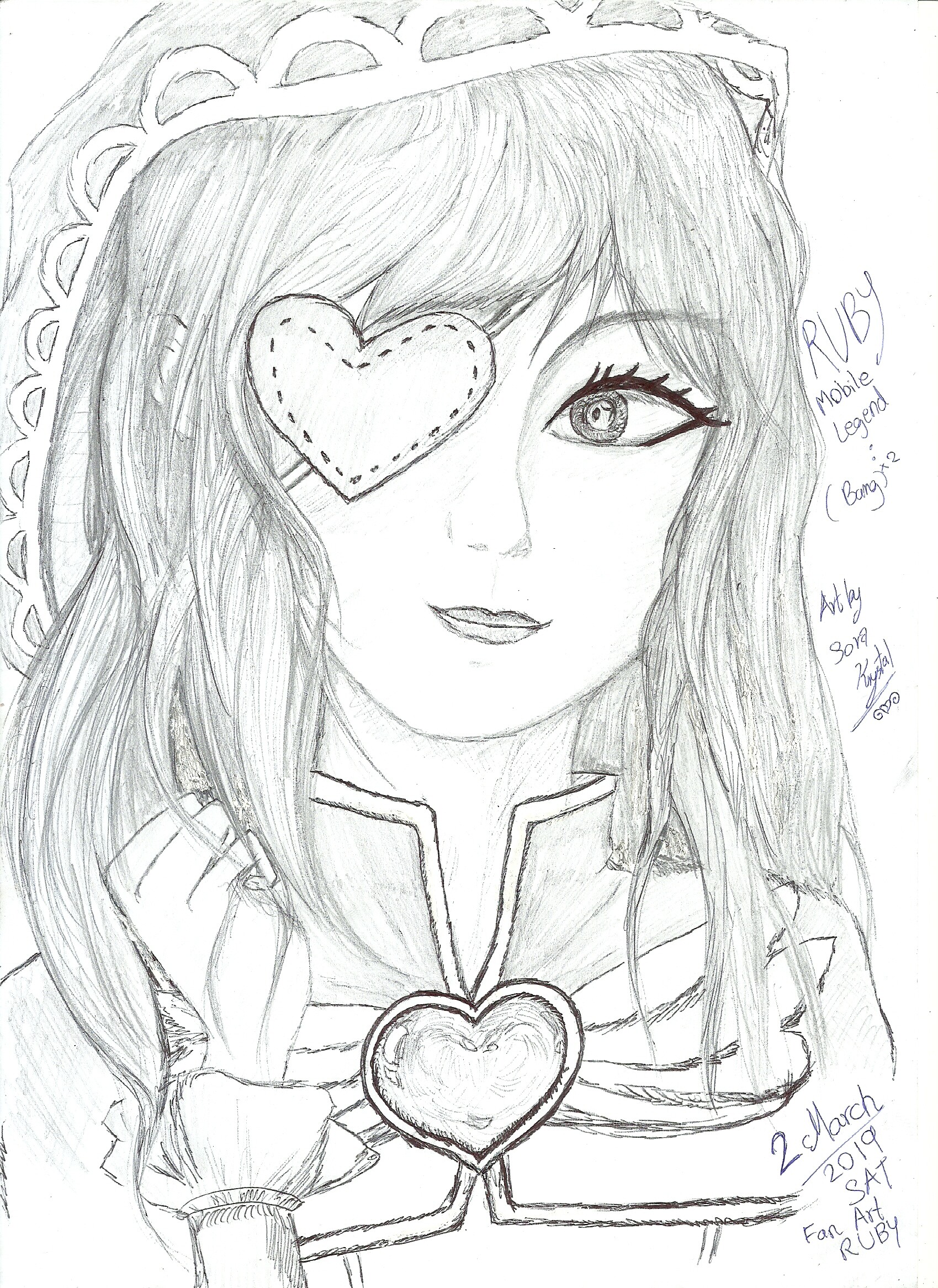 Artstation Drawing Ruby Mobile Legends Bang Bang Fan Art Episode 1 Kyi Pyar Lwin Oo